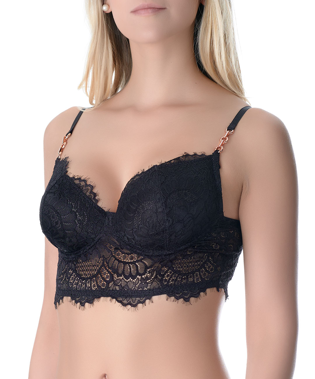 Bustier Noir Et Rose 060305 - Bustier Femme Neuf Avec étiquettes