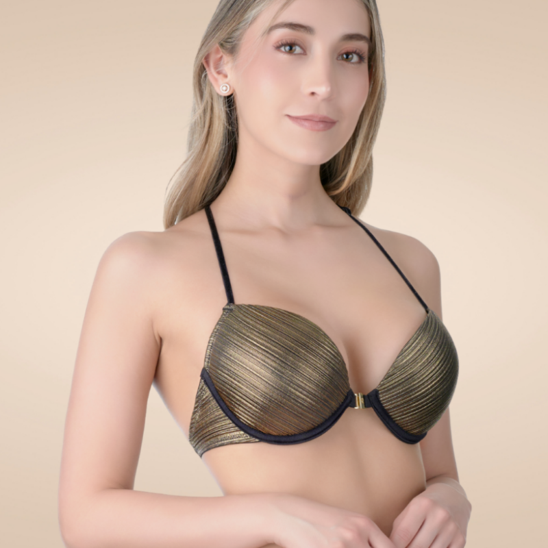 Brasier Swing Negro/Dorado