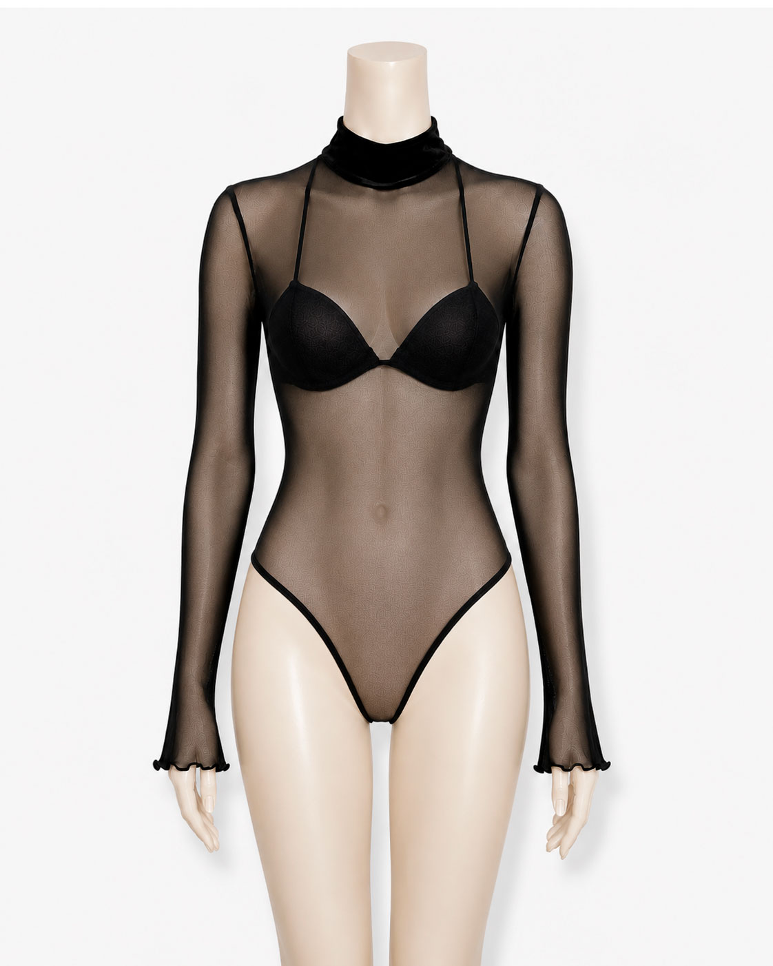 Body Danielle Negro en Tul - Imagen 3