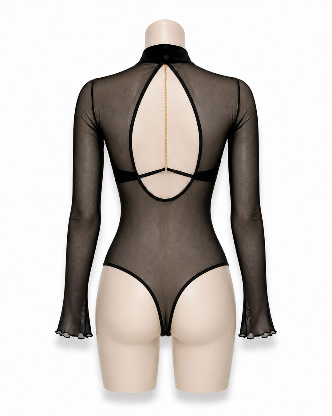 Body Danielle Negro en Tul - Imagen 4